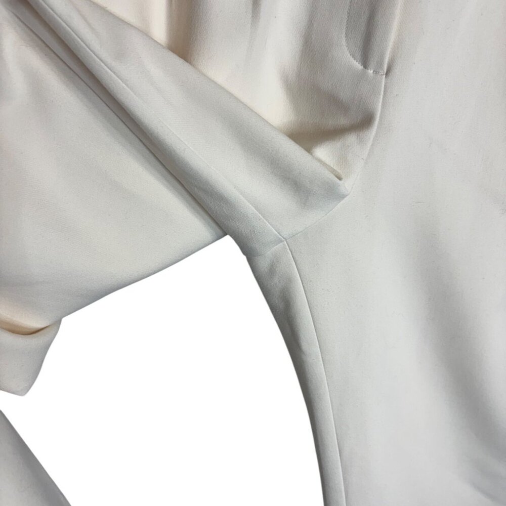 Abercrombie & Fitch A&F Sloane Low Rise Tailored Wide Leg Pant Cream-sz 31 - Picture 9 of 12